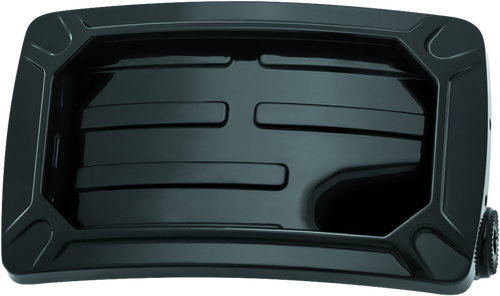 Kuryakyn #3193 - Nova Curved Horizontal Mount Side License Plate Holder Gloss Black