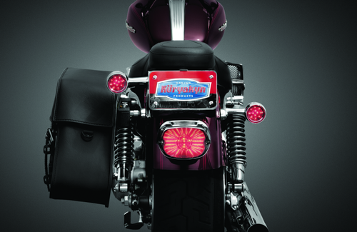 Kuryakyn #3155 - License Plate Turn Signal & Marker Light Mount Chrome