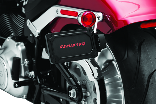 Kuryakyn #3142 - Nova Side Mount License Plate Frame Gloss Black