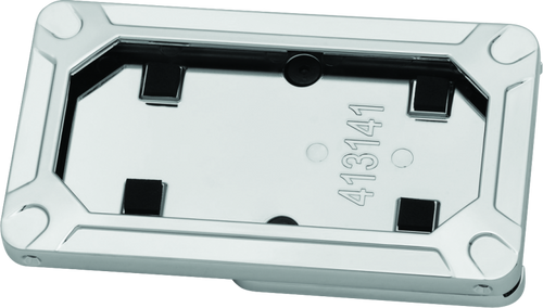 Kuryakyn #3141 - Nova Side Mount License Plate Frame Gloss Chrome
