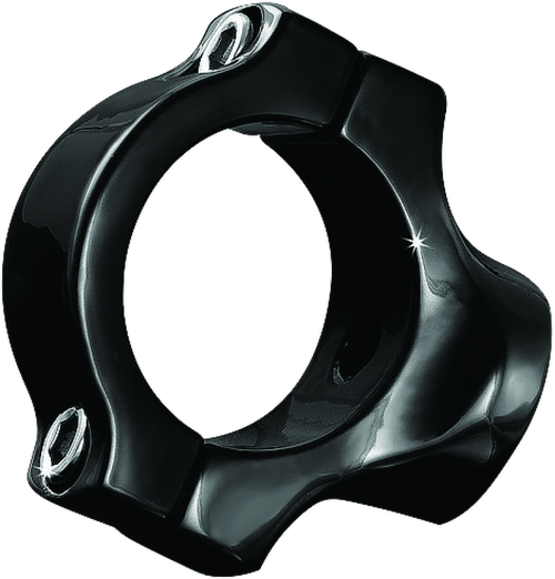 Kuryakyn #3121 - Side Mount License Plate Holder Clamp 18-Up Softails Gloss Black