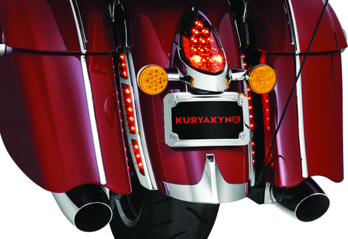 Kuryakyn #2898 - LED Rear Fender Strip Lights For Indian Chrome
