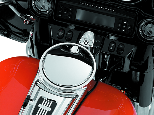 Kuryakyn #1467 - Push-Button Fuel Door Latch Chrome