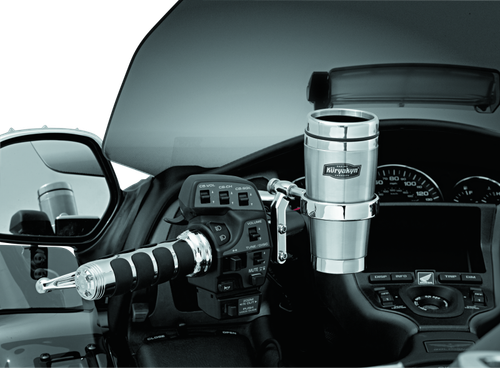 Kuryakyn #1463 - Drink Holder With Stainless Steel Mug For Perch Mount Chrome