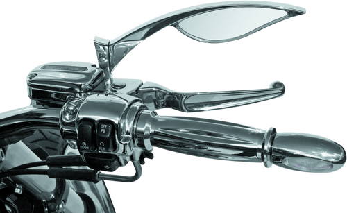 Kuryakyn #2556 - Bl 1000 7/8-1in Handlebars With Hollow Ends White/Amber Chrome