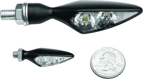 Kuryakyn #2550 - Rhombus Amber Front Left/ Right Rear Satin Black