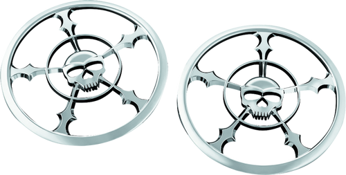 Kuryakyn #7373 - Zombie Speaker Grill 14-Up Touring Chrome