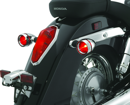 Kuryakyn #2269 - Deep Dish Bezels With Red Lenses