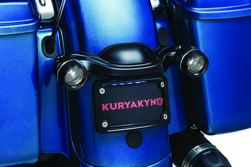 Kuryakyn #5480 - Deep Dish Bezel For Bullet Turn Signals Smoke Lens Gloss Black