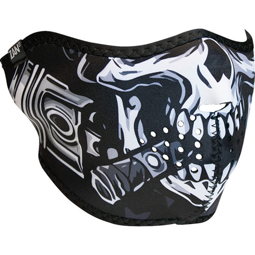 ZAN Headgear #WNFM712H - Neoprene Half Mask - Skull