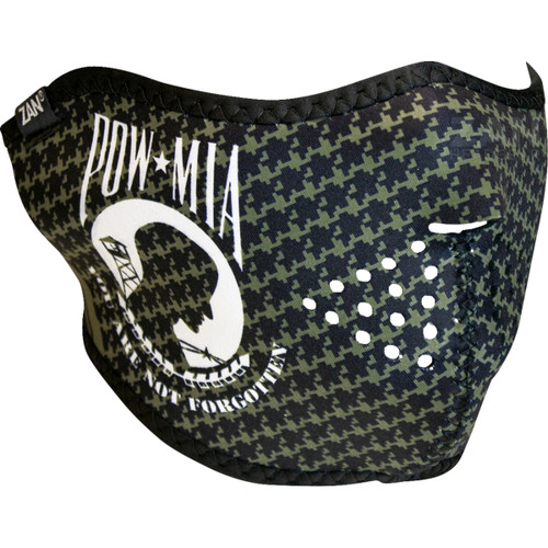 ZAN Headgear #WNFM037H - Neoprene Half Mask - POW MIA
