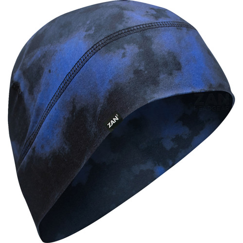 ZAN Headgear #WHLL775 - SportFlex® Beanie - Black/Blue Tie Dye