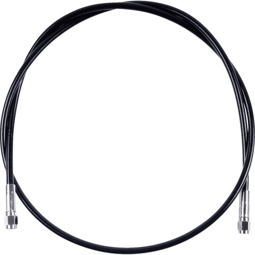 Magnum Shielding #SBC0500-48 - Universal XR Brake Line - 48" - Black w/ Chrome Fittings