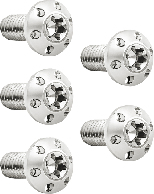 Arlen Ness #300-909 Bolt Kit - Holeshot/Brake Rotor/Rear - Hub Mount - Polished - 3/8"-16 x 1" - 5 Pack