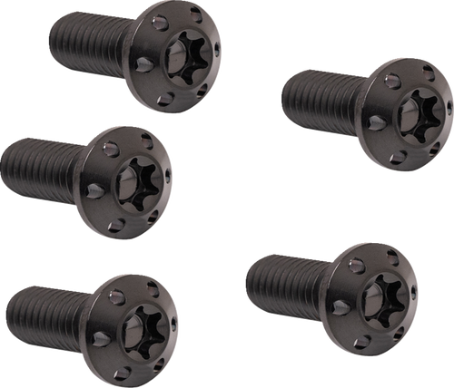 Arlen Ness #300-913 Bolt Kit - Holeshot/Brake Rotor/Front - Hub Mount - Black - 5/16"-18 x 7/8" - 5 Pack