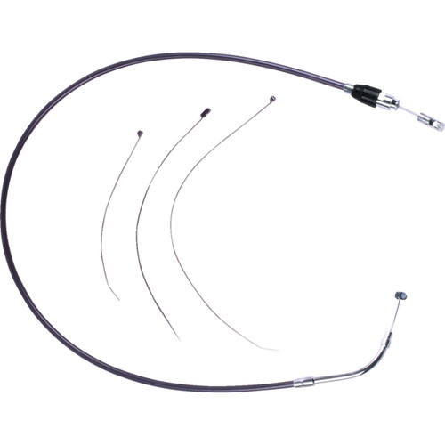Drag Specialties - Quick Connect Clutch Cable - Upper - 47-1/4" - Black/Chrome