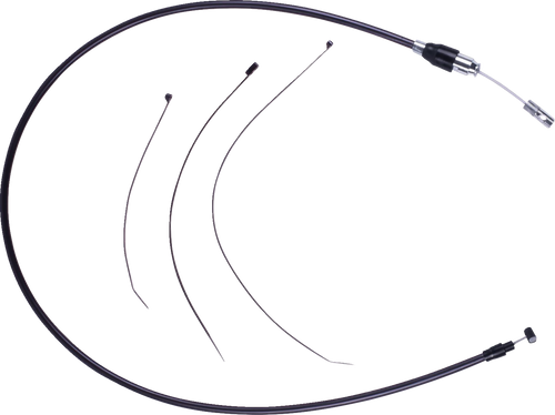 Drag Specialties Quick Connect Clutch Cable - Upper - Black/Black