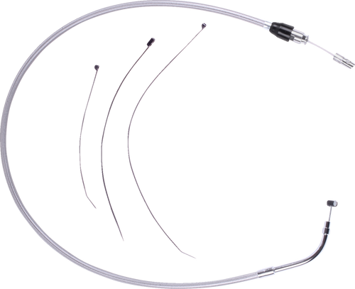 Drag Specialties Quick Connect Clutch Cable - Upper - Stainless Steel