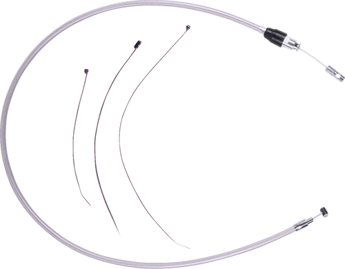 Drag Specialties Quick Connect Clutch Cable - Upper - Stainless Steel