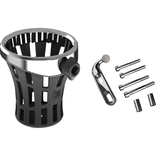 Ciro #55810 - Gen 2 Drink Holder - Big Ass® - Chrome - Chrome Perch Mount