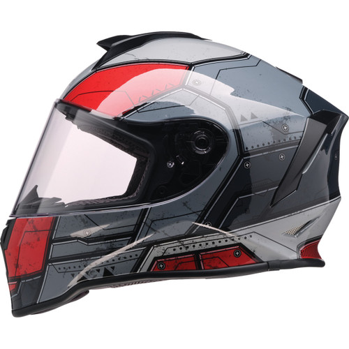 Z1R - Youth Warrant 2.0 Helmet - Sentinel - Black/Red - Medium