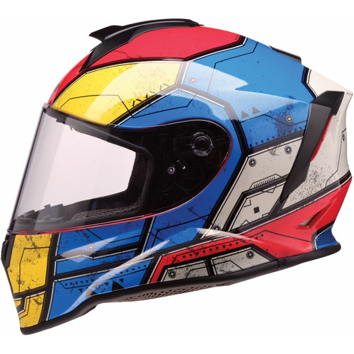 Z1R - Youth Warrant 2.0 Helmet - Sentinel - Blue/Yellow - Small