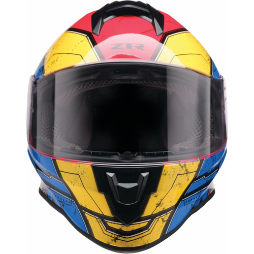 Z1R - Youth Warrant 2.0 Helmet - Sentinel - Blue/Yellow - Small