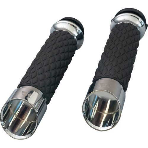 Khrome Werks #500315 - Edge Grips - Custom Contour - Diamond - Chrome