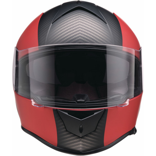 Z1R - Warrant Helmet - Carbon - Red - Small