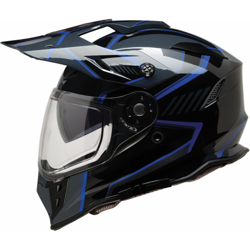Z1r Range 2.0 Helmet - Voyager - Black/Blue - 2XL