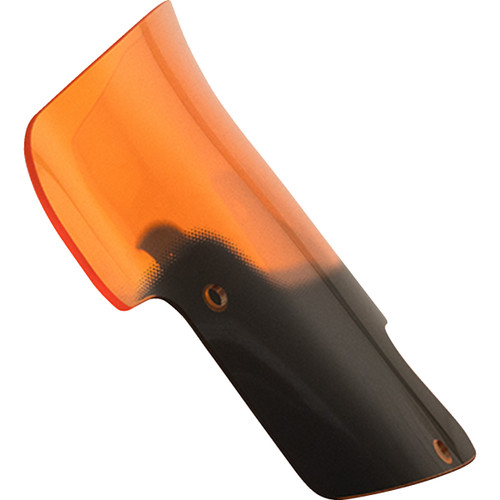 Klock Werks #KWW-04-0628 - Kolor Flare™ Windshield - 8" - Orange - Indian