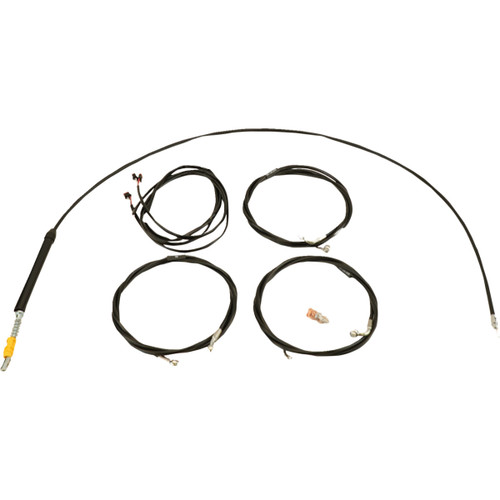 LA Choppers #LA-8059KT3-13B - Complete Plug-and-Play Cable Kit - 12" - 14" Handlebars - '23-'25 Touring - Black