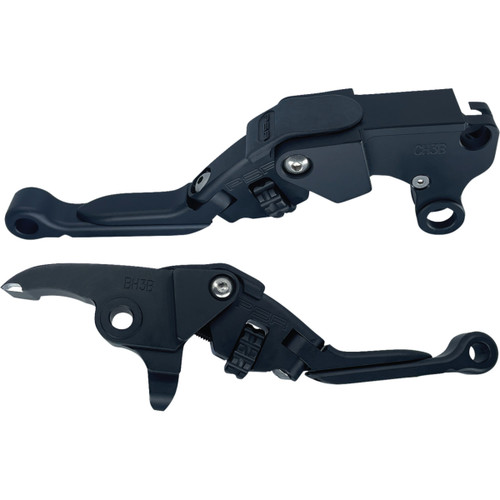 PSR #12-03667-22 - Anthem Adjustable Lever Set for Harley Models - Pro - Black