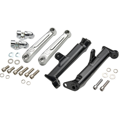 Ciro #60601 - Frame Mounted Adjustable Highway Peg Mount - Extended - Chrome