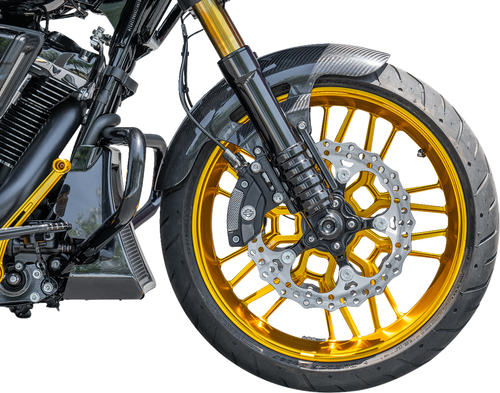 Arlen Ness #210-017 Front Fender - Cafe - 19" - Black
