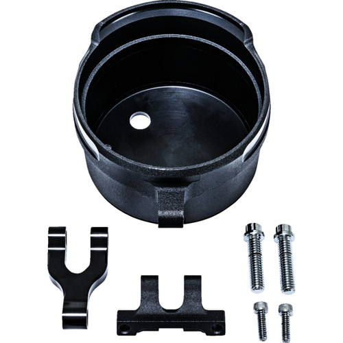 Performance Machine (PM) #0208-2192-SMB - Gauge Relocation Kit - Round - Black Ops®