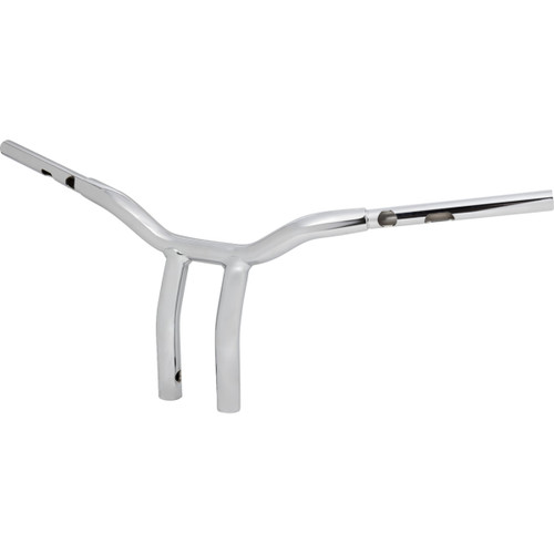 LA Choppers #LA-7369-10 - One-Piece Kage Fighter Handlebar - Pullback - 10" x 1-1/4" - Chrome