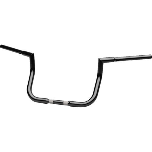 LA Choppers #LA-7367-10B - 1-1/4" Twin Peaks Touring Handlebar - 10" - Black