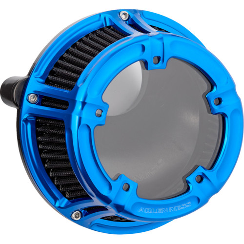 Arlen Ness #600-239 - Method™ Clear Series Air Cleaner - Blue