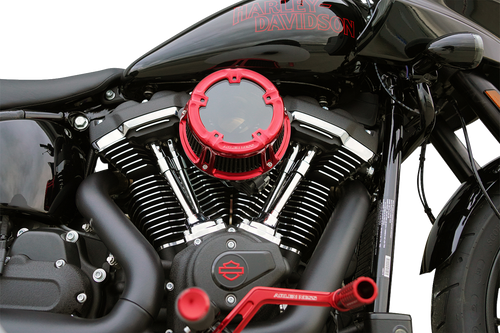 Arlen Ness #600-241 Method Clear Series Air Cleaner - Red