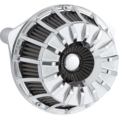 Arlen Ness #600-224 - Inverted Series Air Cleaner Kit - 10-Gauge - Chrome