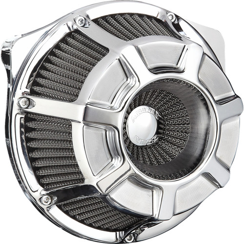 Arlen Ness #600-226 - Inverted Series Air Cleaner Kit - Beveled - Chrome