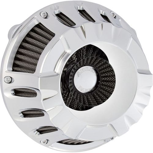 Arlen Ness #600-228 - Inverted Series Air Cleaner Kit - Deep Cut - Chrome