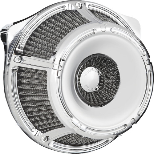 Arlen Ness #600-232 - Inverted Series Air Cleaner Kit - Slot Track - Chrome