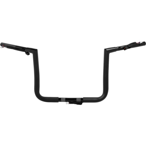 LA Choppers #LA-7367-12BW - Pre-Wired Twin Peaks Handlebar - 1-1/4" x 12" - Black