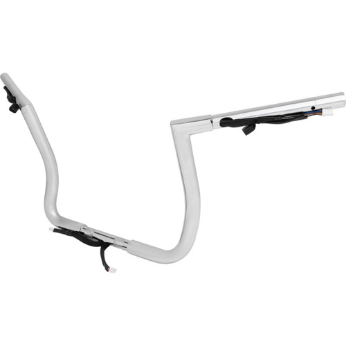 LA Choppers #LA-7367-12W - Pre-Wired Twin Peaks Handlebar - 1-1/4" x 12" - Chrome