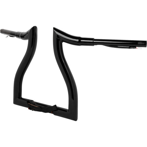 LA Choppers #LA-7316-12BW - Pre-Wired Hammerhead Handlebar - 12" - Black