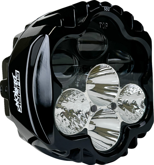 Custom Dynamics #SD2-23BAT-W - LED Headlight - Shark Demon - FLHX/SE