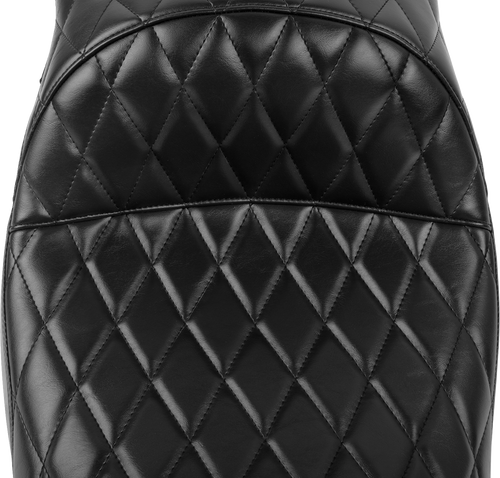 Le Pera #LV-957DM - Maverick Seat - without Backrest - Diamond Stitch - Black - FLH/FLT '23-'24