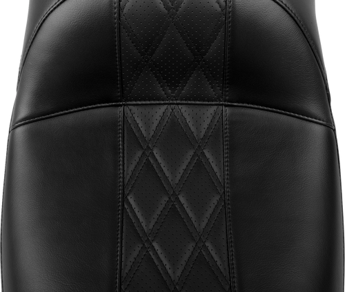 Le Pera #LV-957DLHR2 - Maverick Daddy Long Legs Seat - Without Backrest - Diamond Stitch - HR2 Inlay - FLH/FLT '23-'24